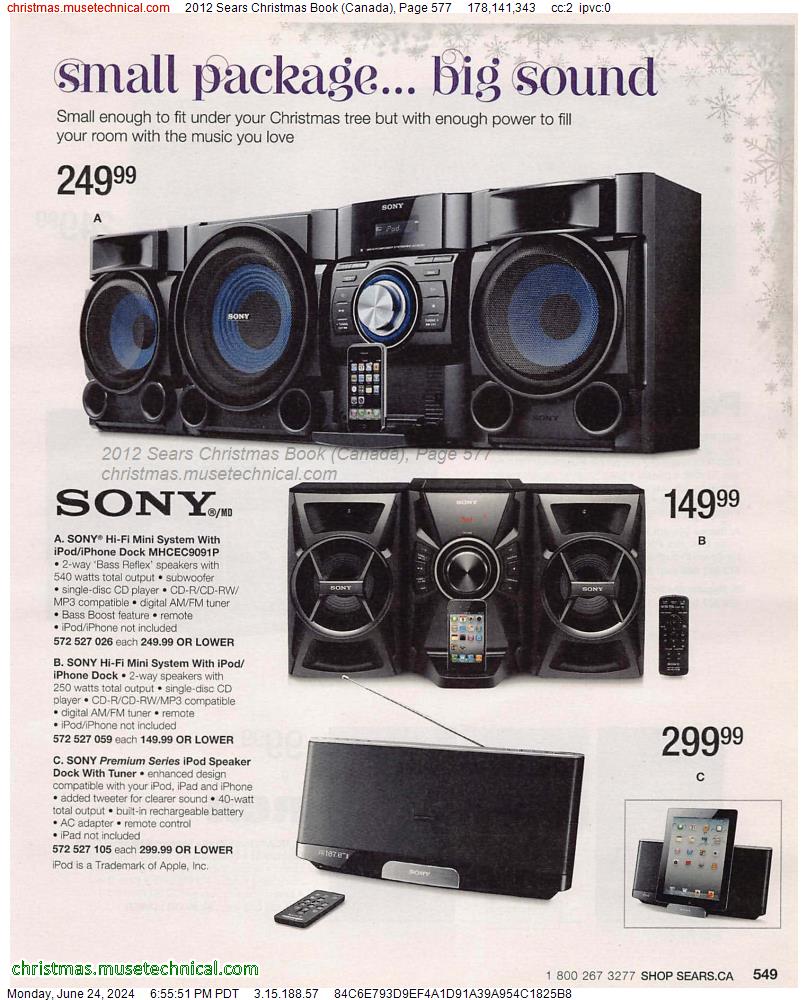 2012 Sears Christmas Book (Canada), Page 577