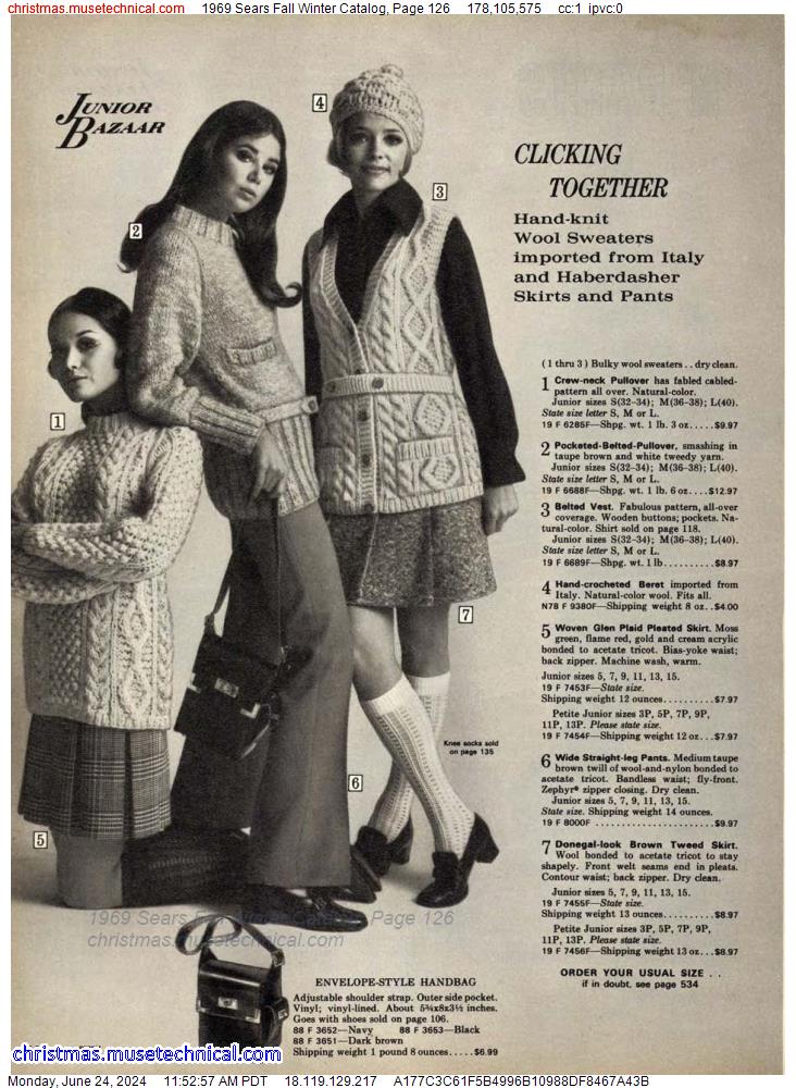 1969 Sears Fall Winter Catalog, Page 126