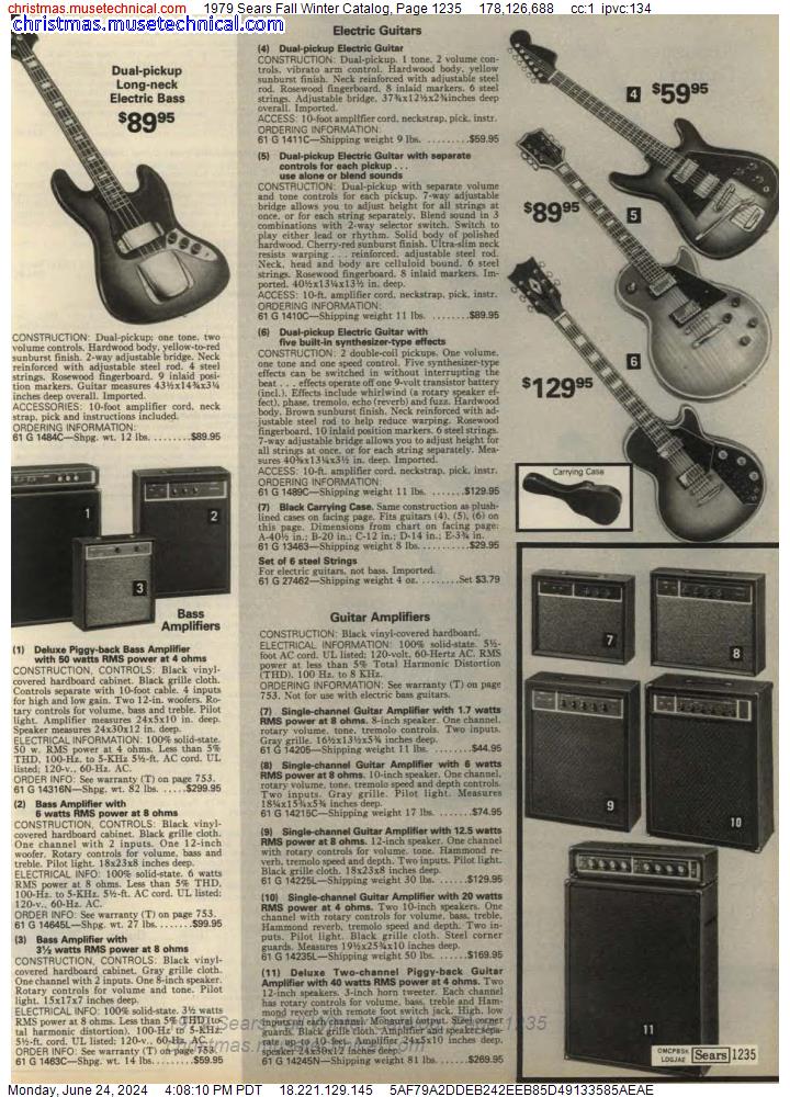 1979 Sears Fall Winter Catalog, Page 1235
