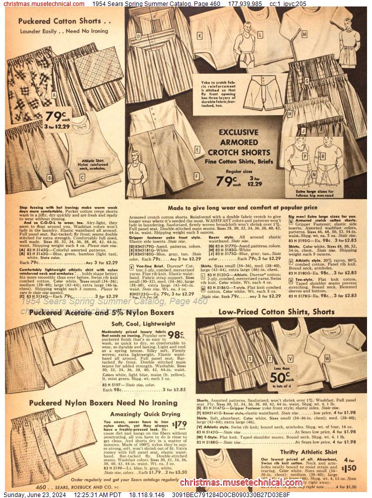 1954 Sears Spring Summer Catalog, Page 460