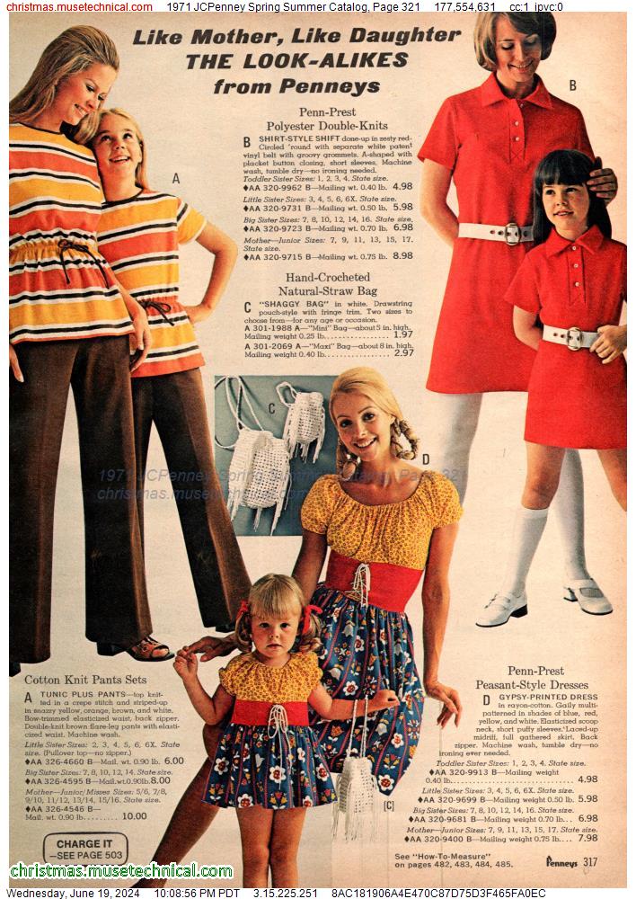 1971 JCPenney Spring Summer Catalog, Page 321