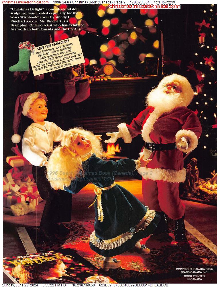 1996 Sears Christmas Book (Canada), Page 2