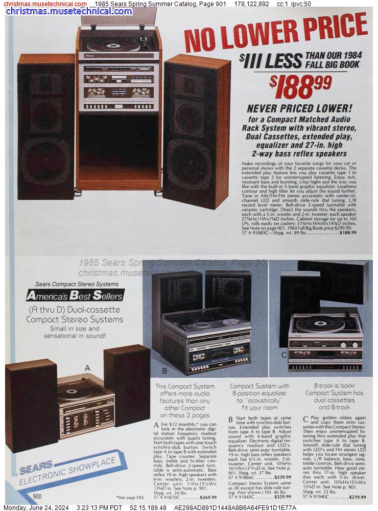1985 Sears Spring Summer Catalog, Page 901