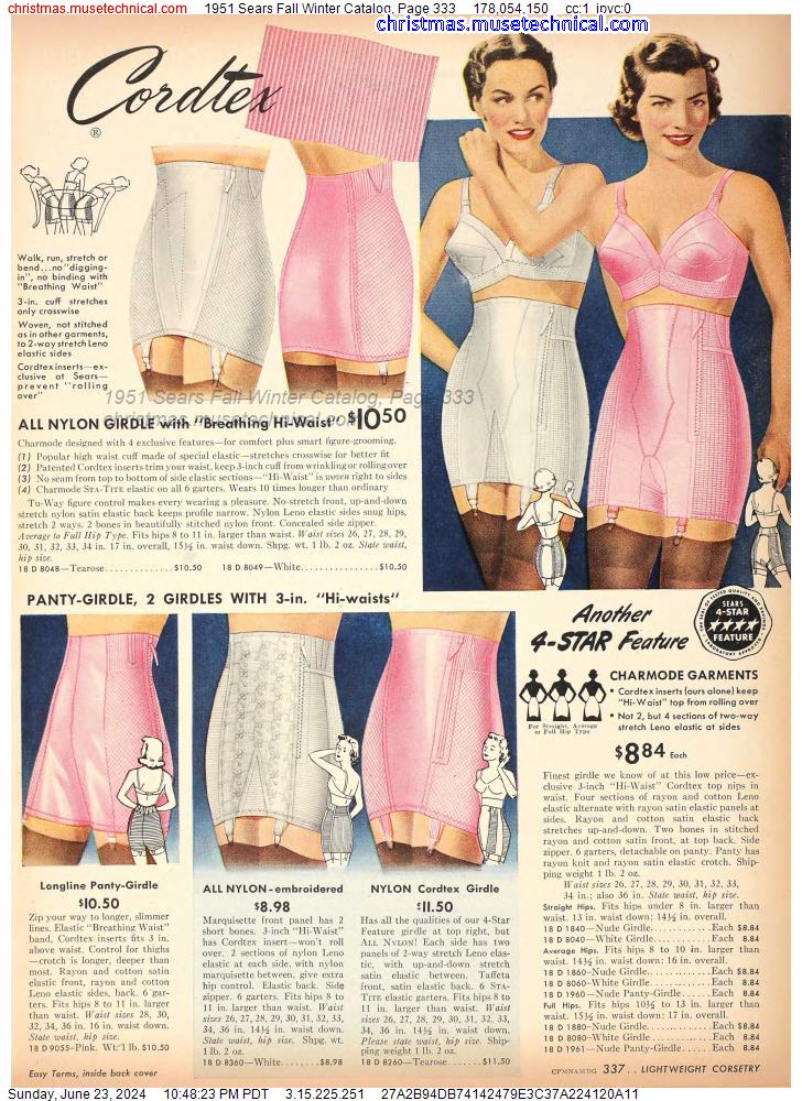 1951 Sears Fall Winter Catalog, Page 333