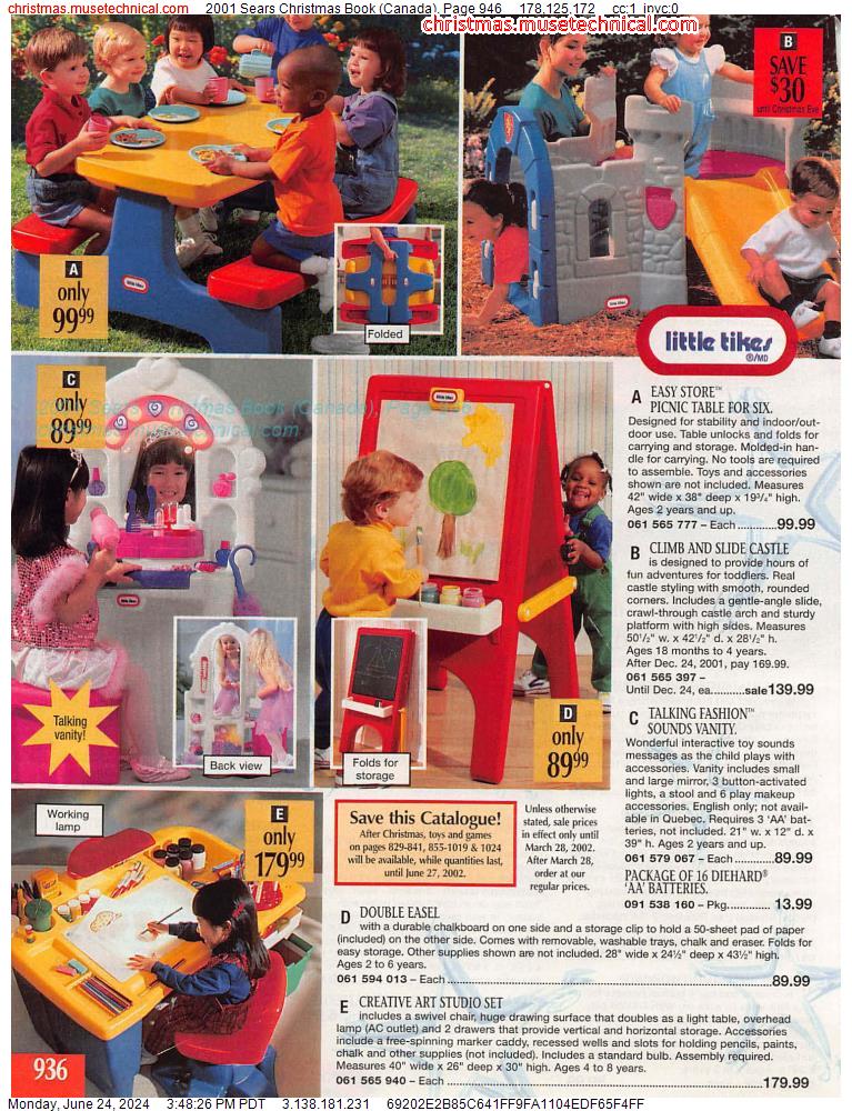 2001 Sears Christmas Book (Canada), Page 946