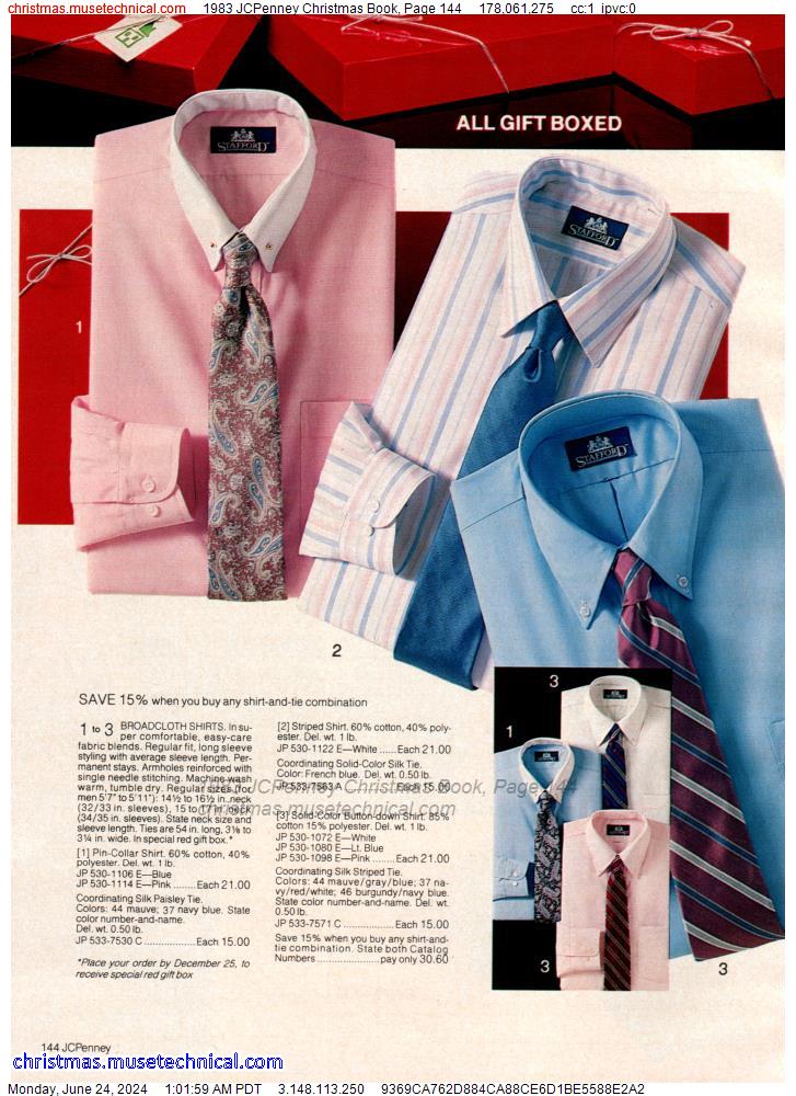 1983 JCPenney Christmas Book, Page 144