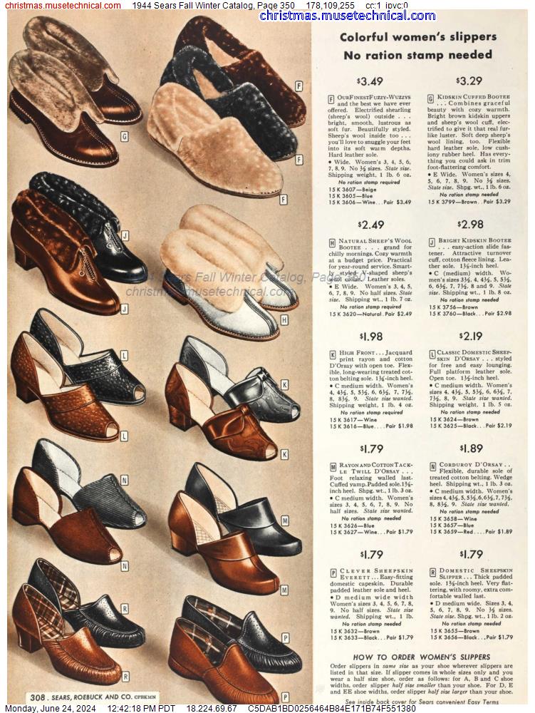 1944 Sears Fall Winter Catalog, Page 350