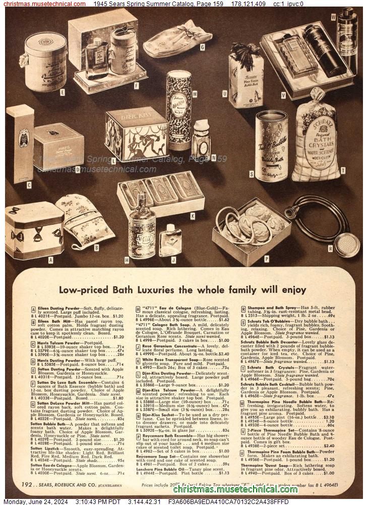 1945 Sears Spring Summer Catalog, Page 159