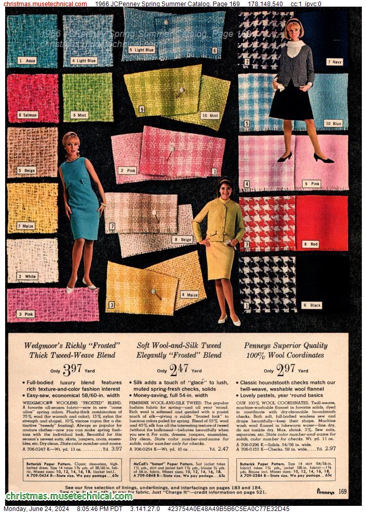 1966 JCPenney Spring Summer Catalog, Page 169