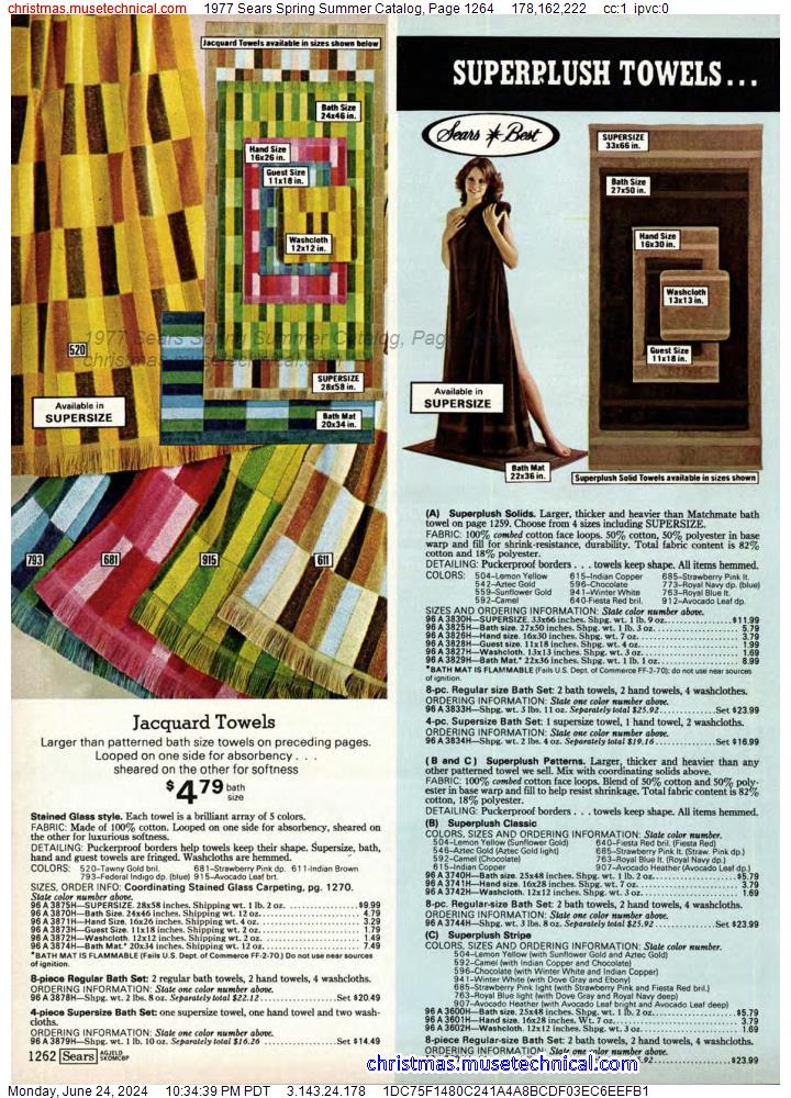 1977 Sears Spring Summer Catalog, Page 1264