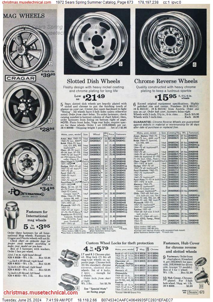 1972 Sears Spring Summer Catalog, Page 673