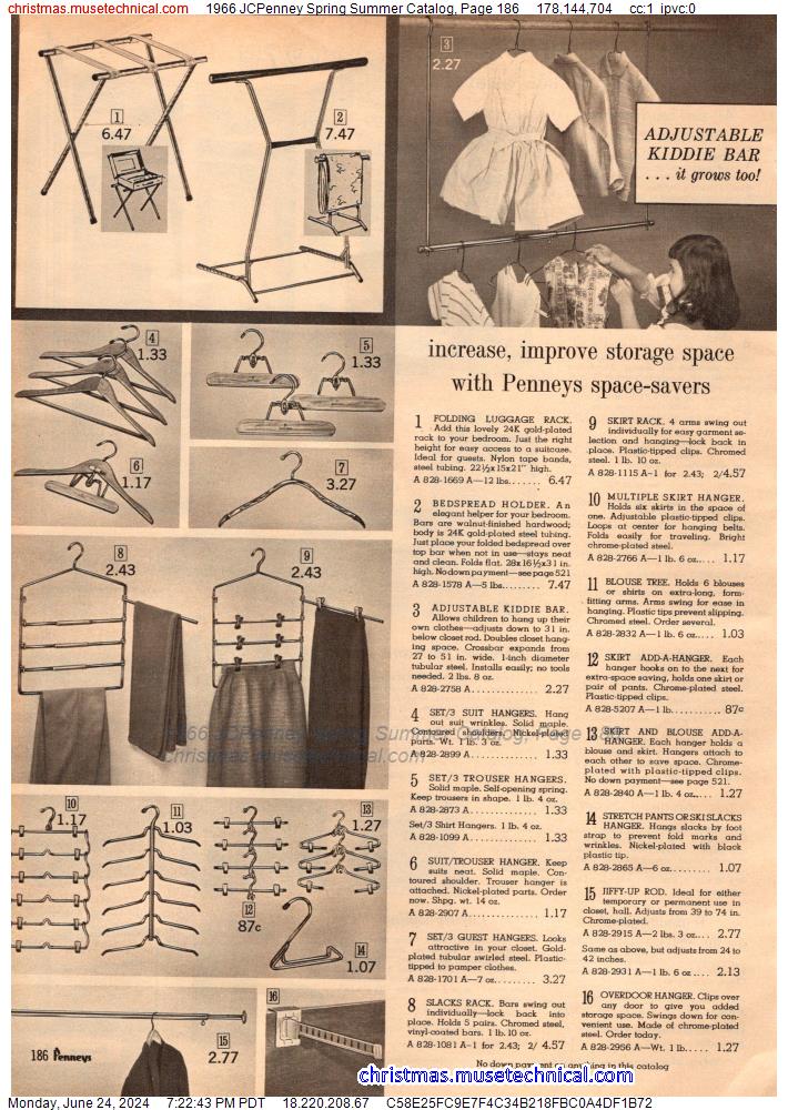 1966 JCPenney Spring Summer Catalog, Page 186