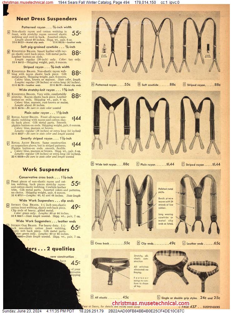 1944 Sears Fall Winter Catalog, Page 494