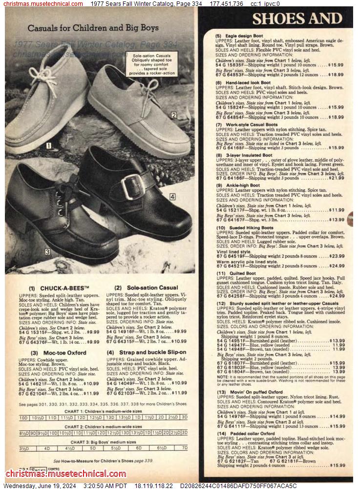 1977 Sears Fall Winter Catalog, Page 334