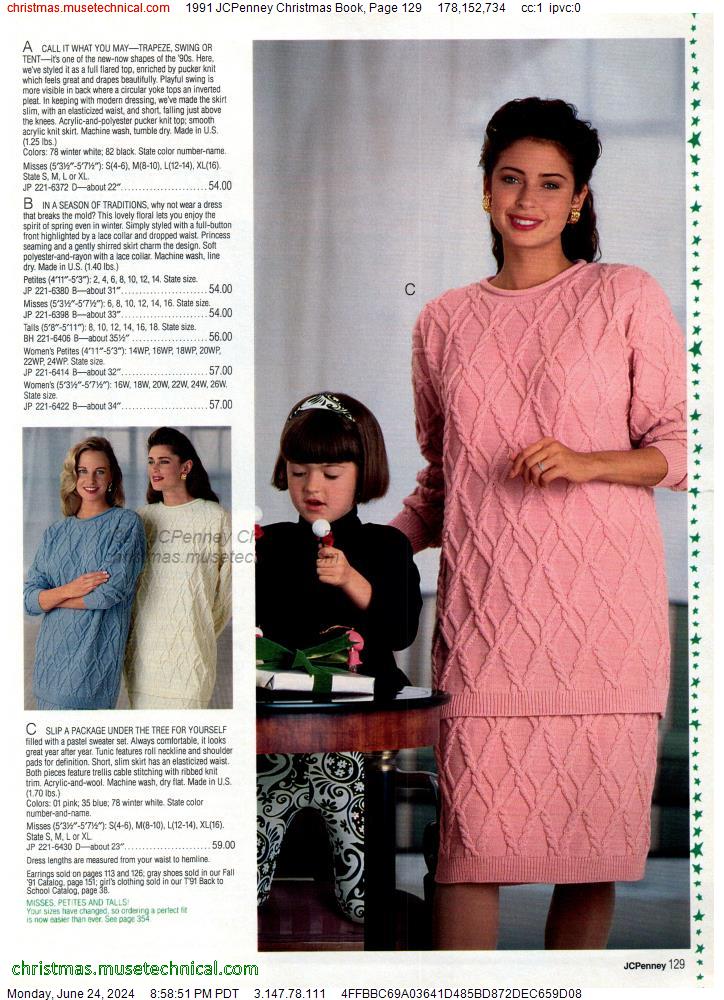 1991 JCPenney Christmas Book, Page 129