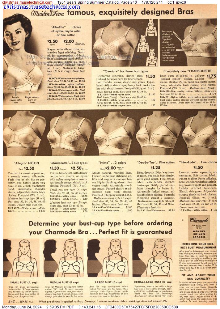 1951 Sears Spring Summer Catalog, Page 240
