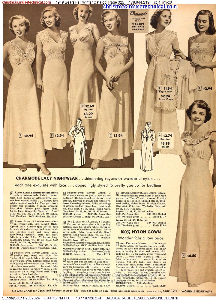 1949 Sears Fall Winter Catalog, Page 325