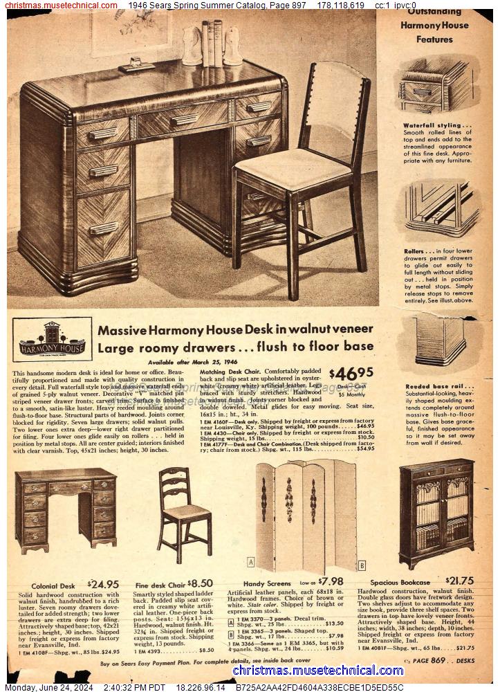 1946 Sears Spring Summer Catalog, Page 897