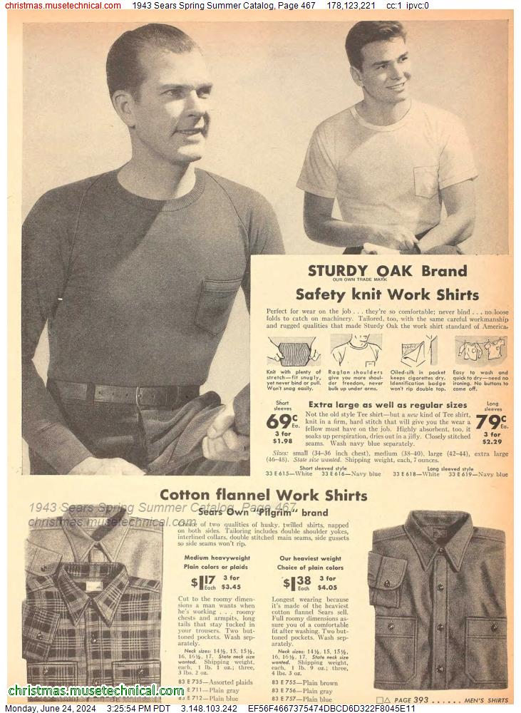 1943 Sears Spring Summer Catalog, Page 467