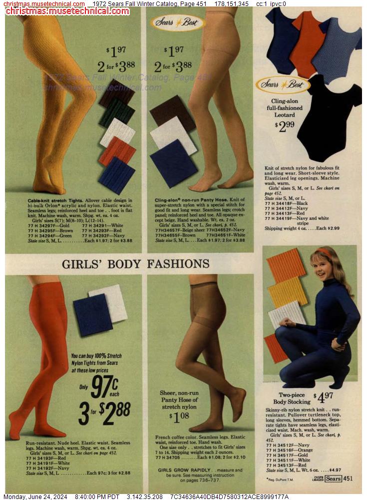 1972 Sears Fall Winter Catalog, Page 451