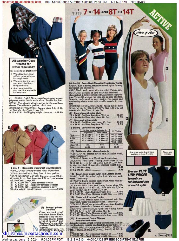 1982 Sears Spring Summer Catalog, Page 383