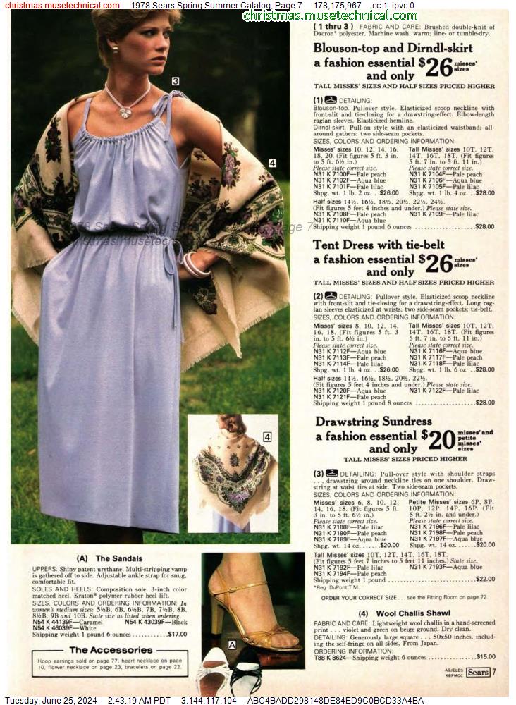 1978 Sears Spring Summer Catalog, Page 7