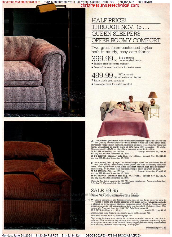 1985 Montgomery Ward Fall Winter Catalog, Page 703