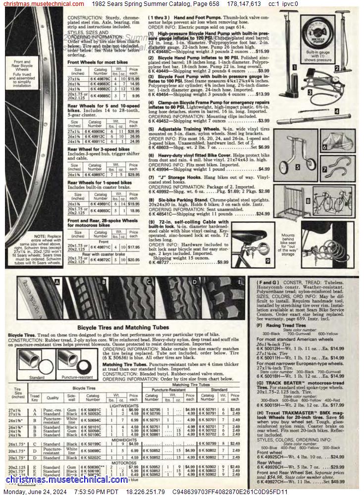 1982 Sears Spring Summer Catalog, Page 658