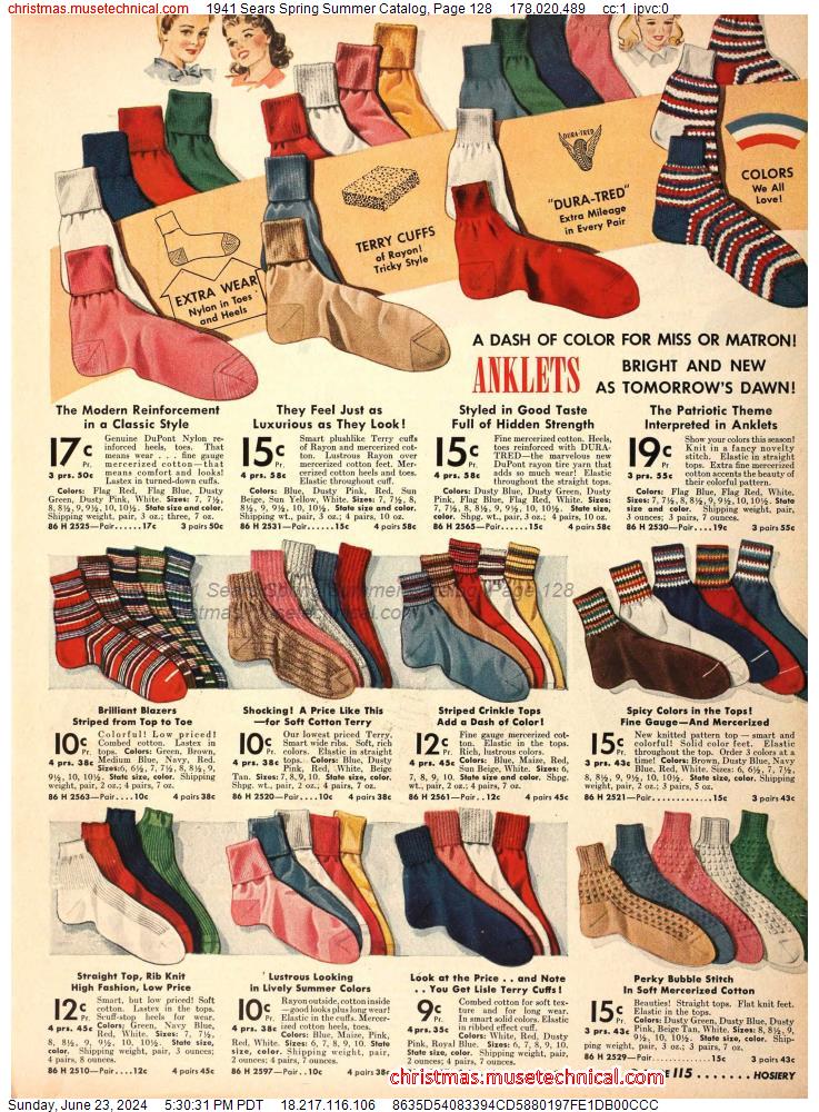 1941 Sears Spring Summer Catalog, Page 128
