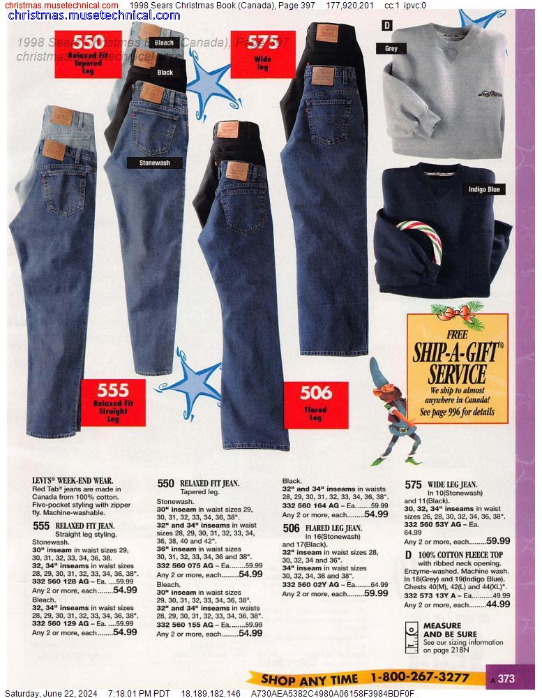 1998 Sears Christmas Book (Canada), Page 397