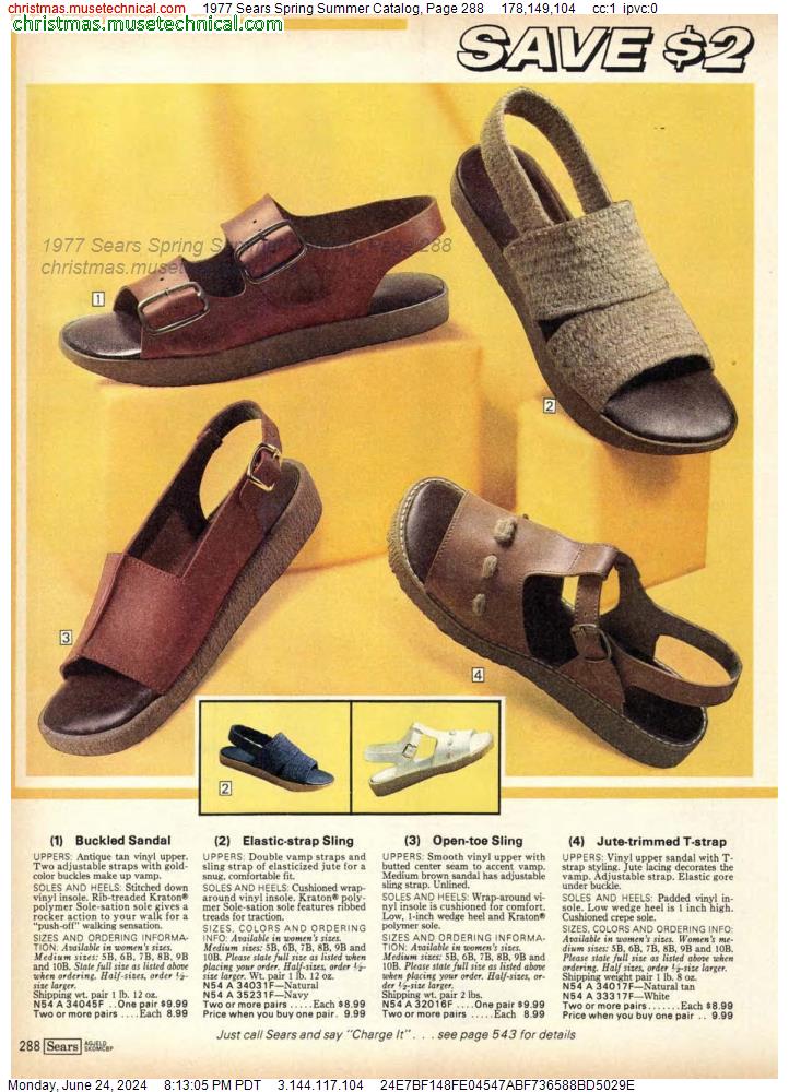 1977 Sears Spring Summer Catalog, Page 288