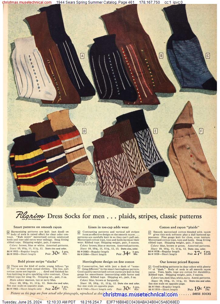 1944 Sears Spring Summer Catalog, Page 461