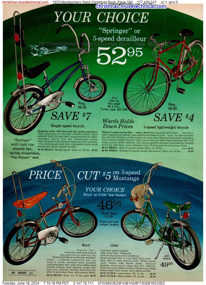 1970 Montgomery Ward Christmas Book, Page 180