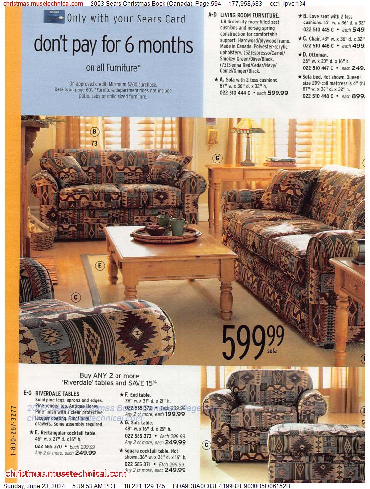 2003 Sears Christmas Book (Canada), Page 594