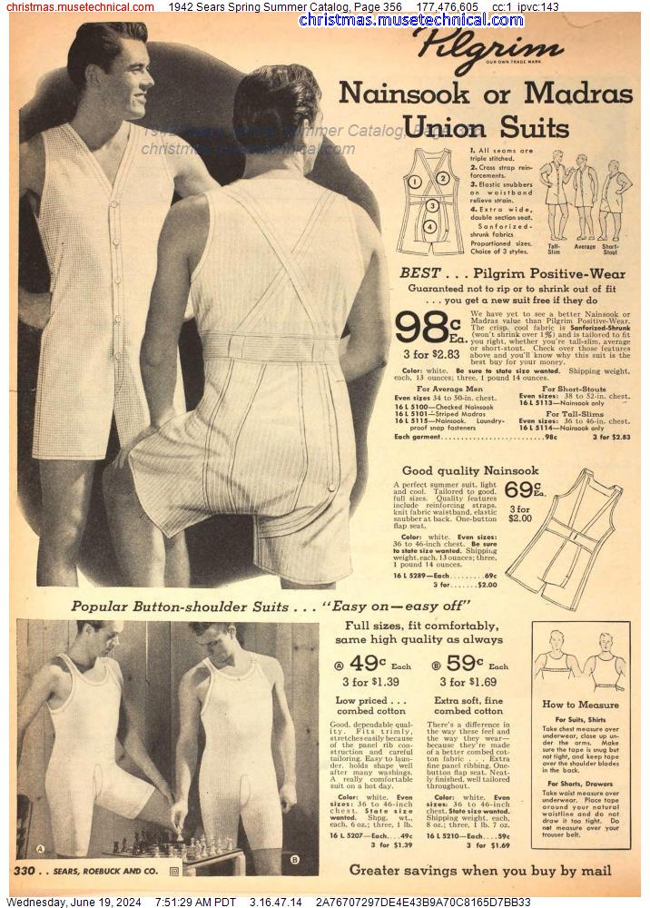 1942 Sears Spring Summer Catalog, Page 356