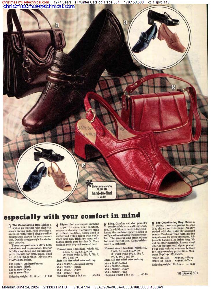 1974 Sears Fall Winter Catalog, Page 501