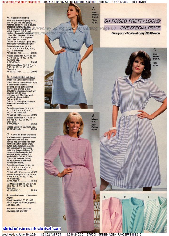 1986 JCPenney Spring Summer Catalog, Page 60