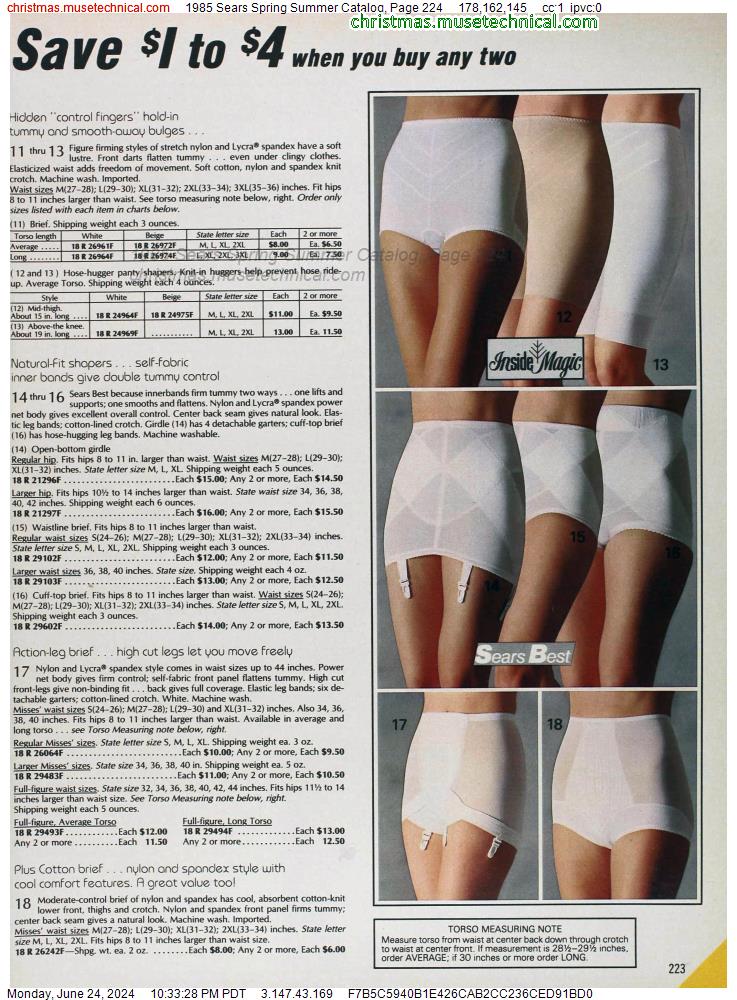 1985 Sears Spring Summer Catalog, Page 224