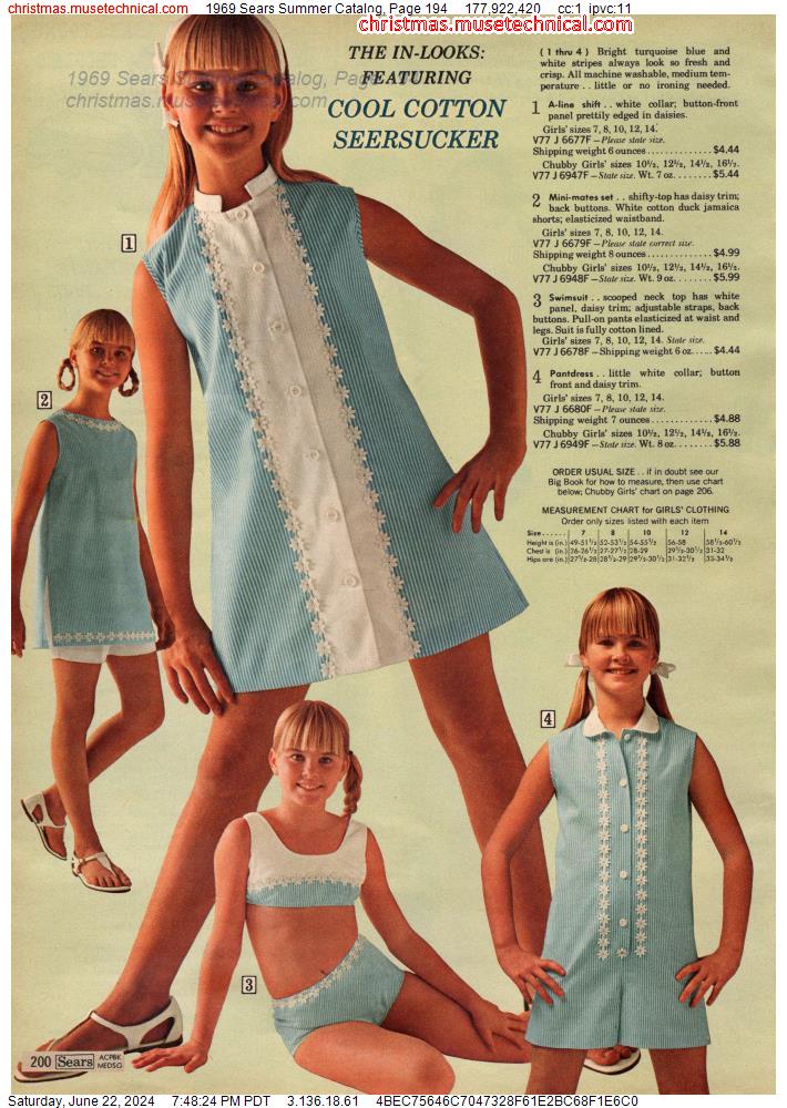 1969 Sears Summer Catalog, Page 194
