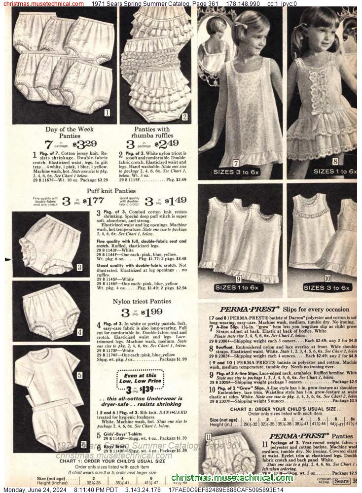 1971 Sears Spring Summer Catalog, Page 361