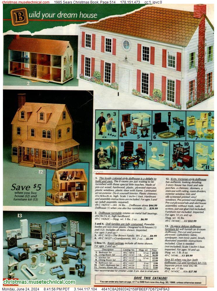 1985 Sears Christmas Book, Page 514
