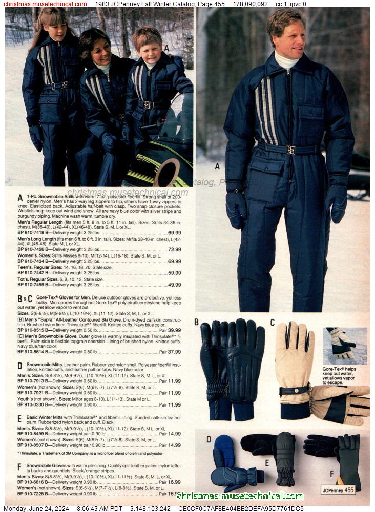 1983 JCPenney Fall Winter Catalog, Page 455