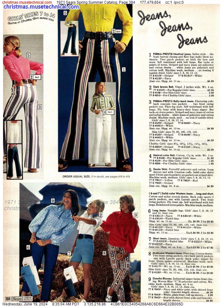 1971 Sears Spring Summer Catalog, Page 384