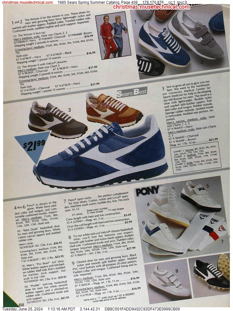 1985 Sears Spring Summer Catalog, Page 409