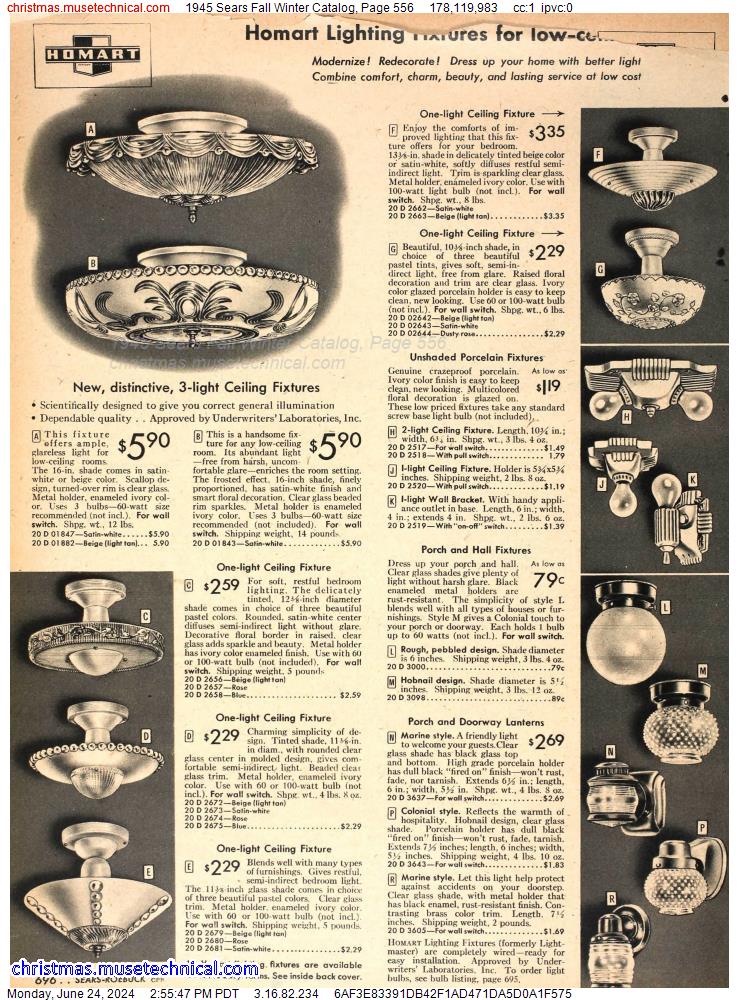 1945 Sears Fall Winter Catalog, Page 556