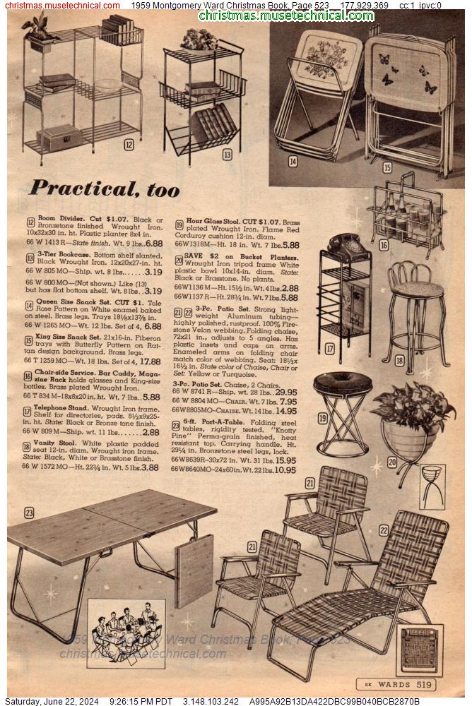 1959 Montgomery Ward Christmas Book, Page 523
