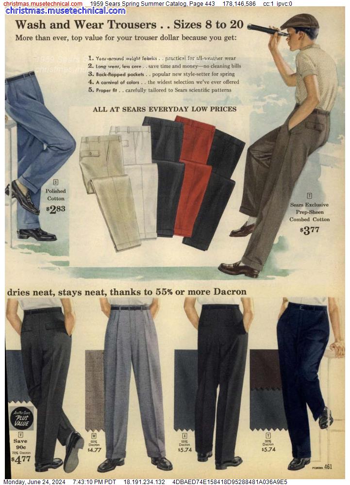 1959 Sears Spring Summer Catalog, Page 443