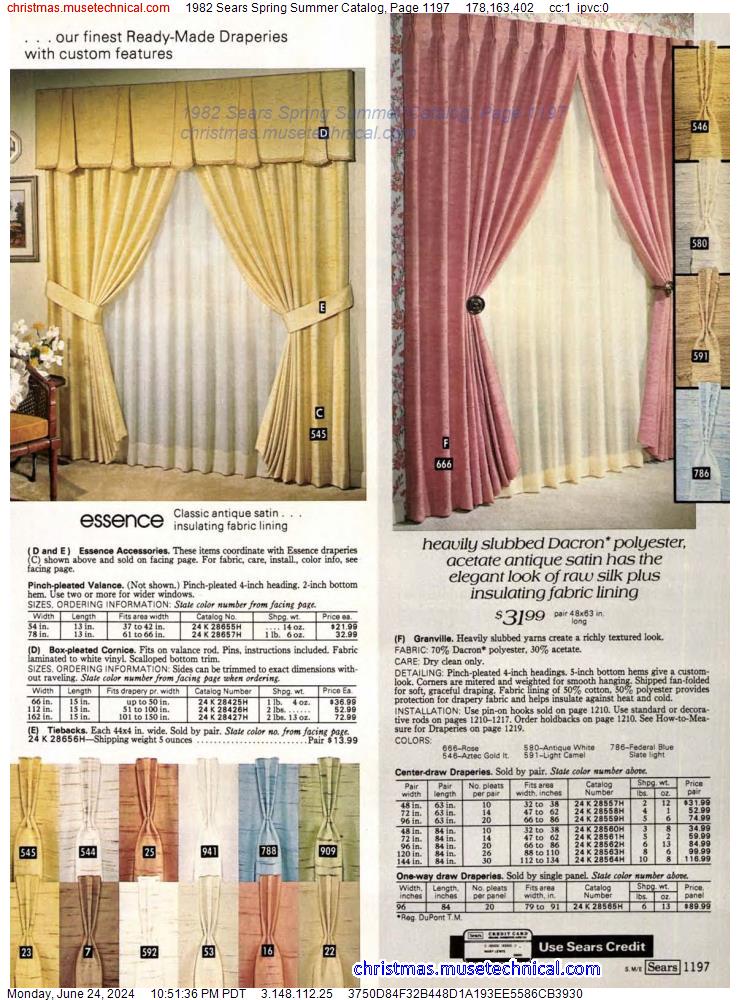 1982 Sears Spring Summer Catalog, Page 1197