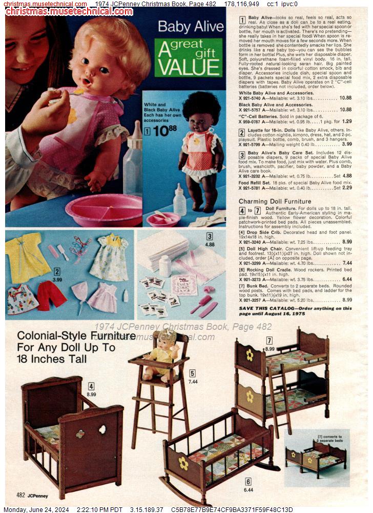 1974 JCPenney Christmas Book, Page 482