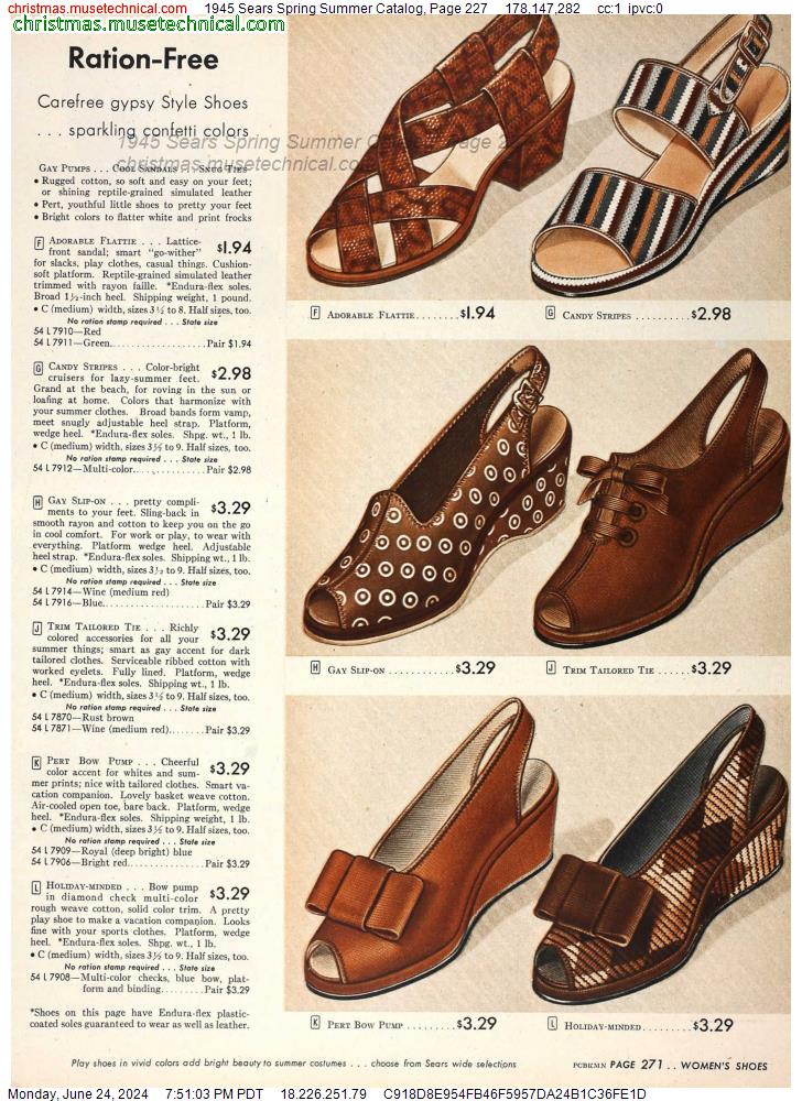 1945 Sears Spring Summer Catalog, Page 227